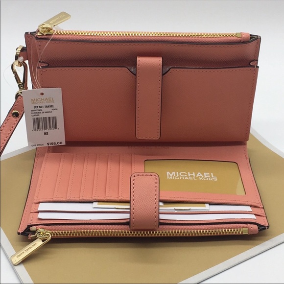MICHAEL KORS LG DOUBLE ZIP WRASTLET PEACH - Picture 7 of 8